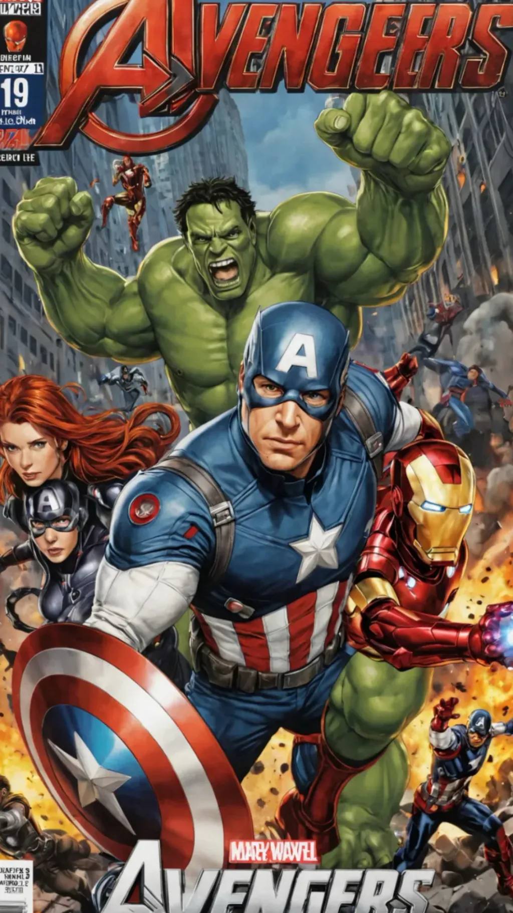 ai character: Avengers  background