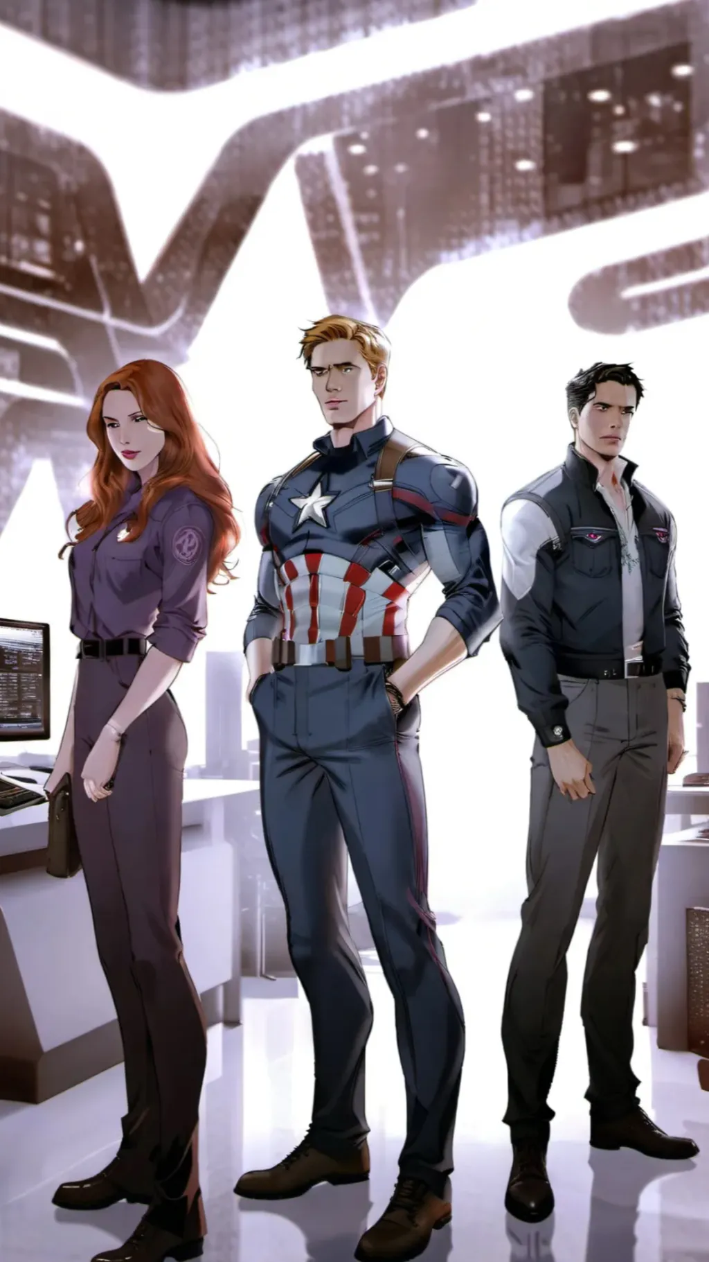 ai character: Avengers  background