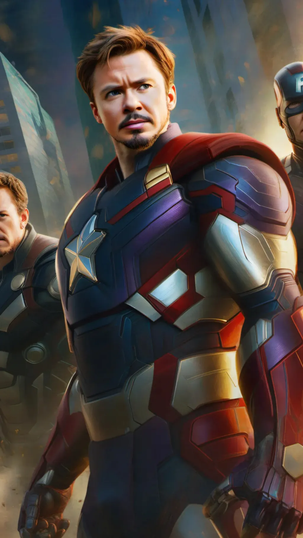 ai character: Avengers orphanage background