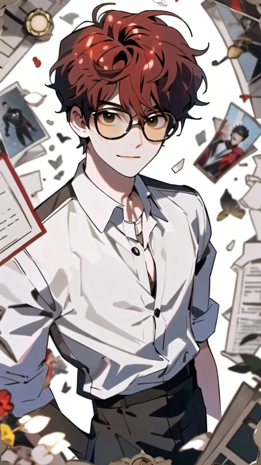 ai character: Avengers Christmas background