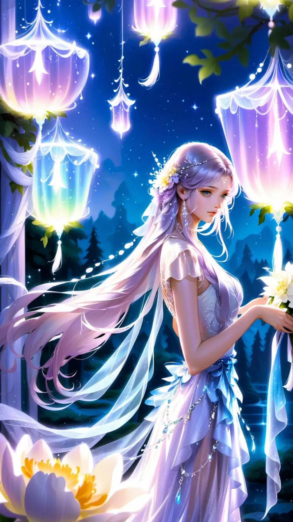 ai character: The wedding  background