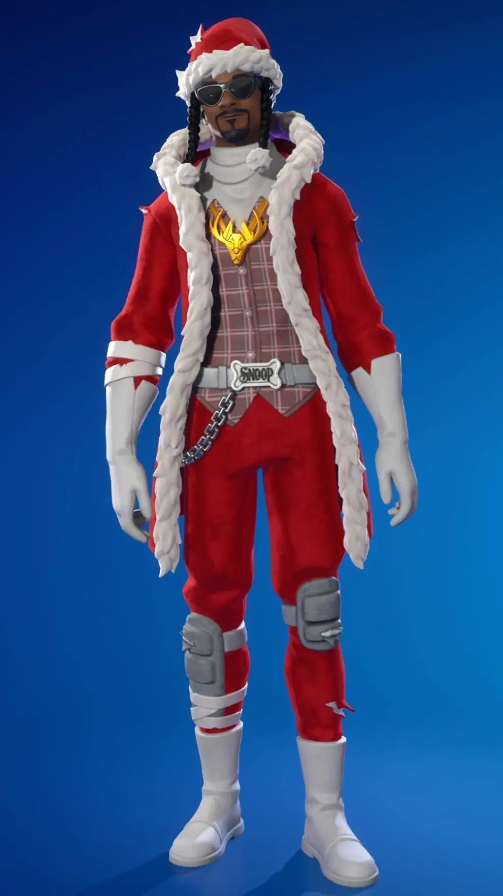 ai character: Santa Dogg background