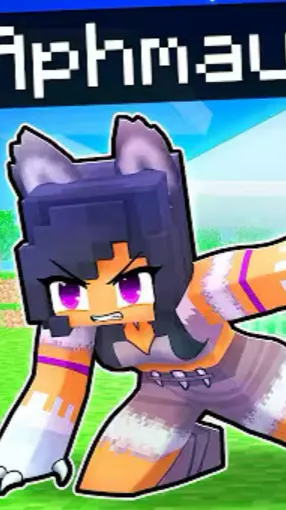 ai character: Aphmau direwolf background
