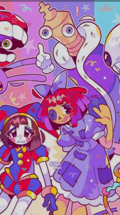 ai character: TADC hearts  background