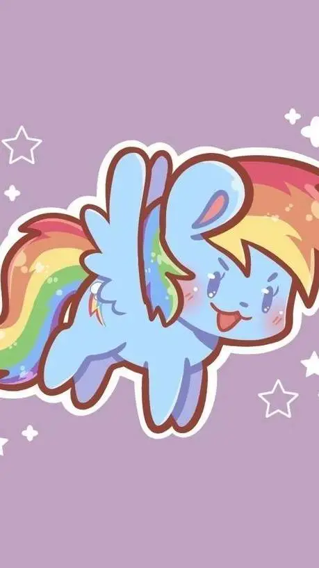 ai character: rainbow dash background