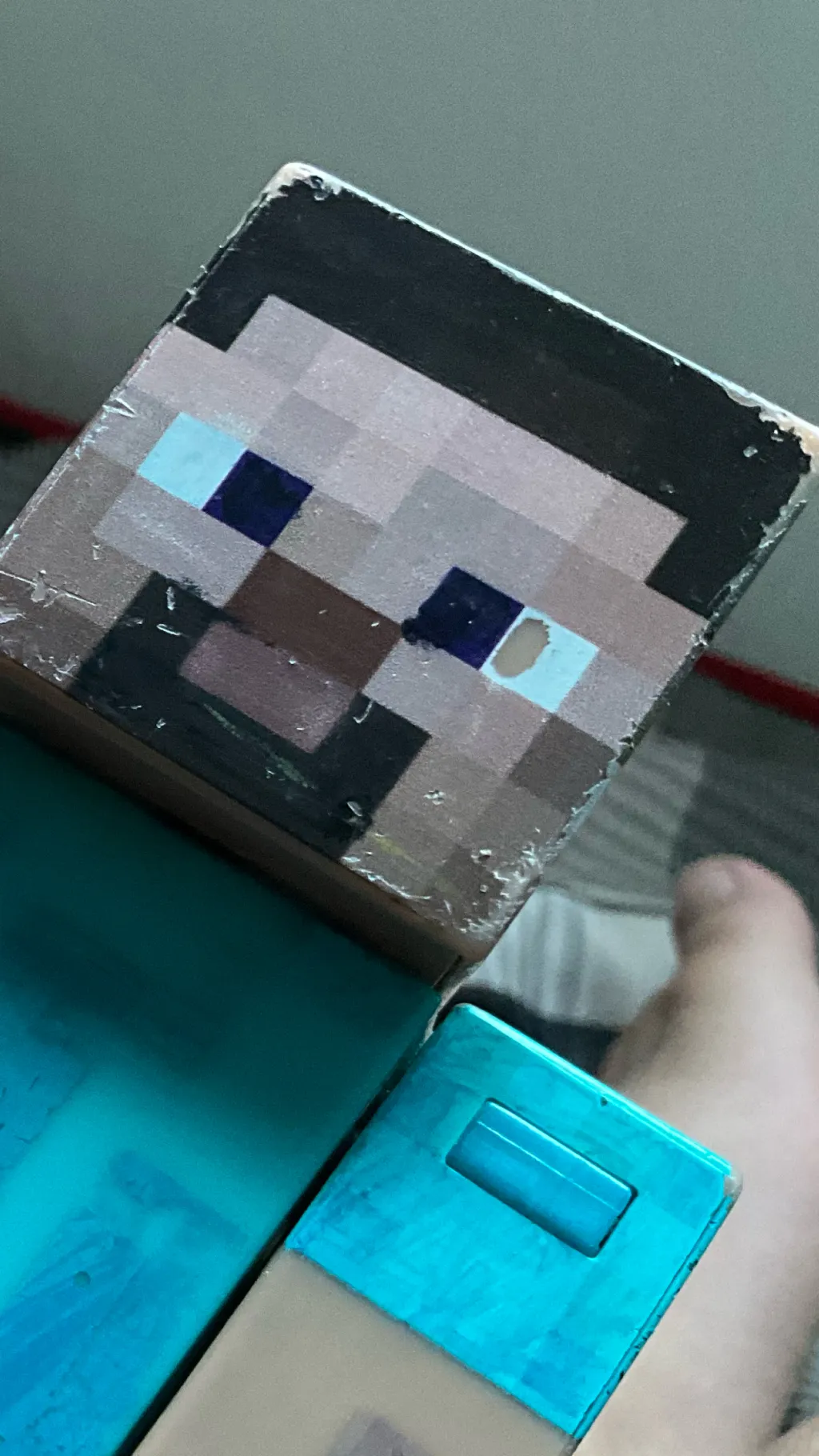 ai character: Minecraft Steve background