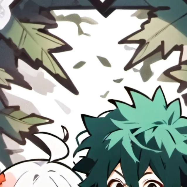 chat with ai character: deku and backugo