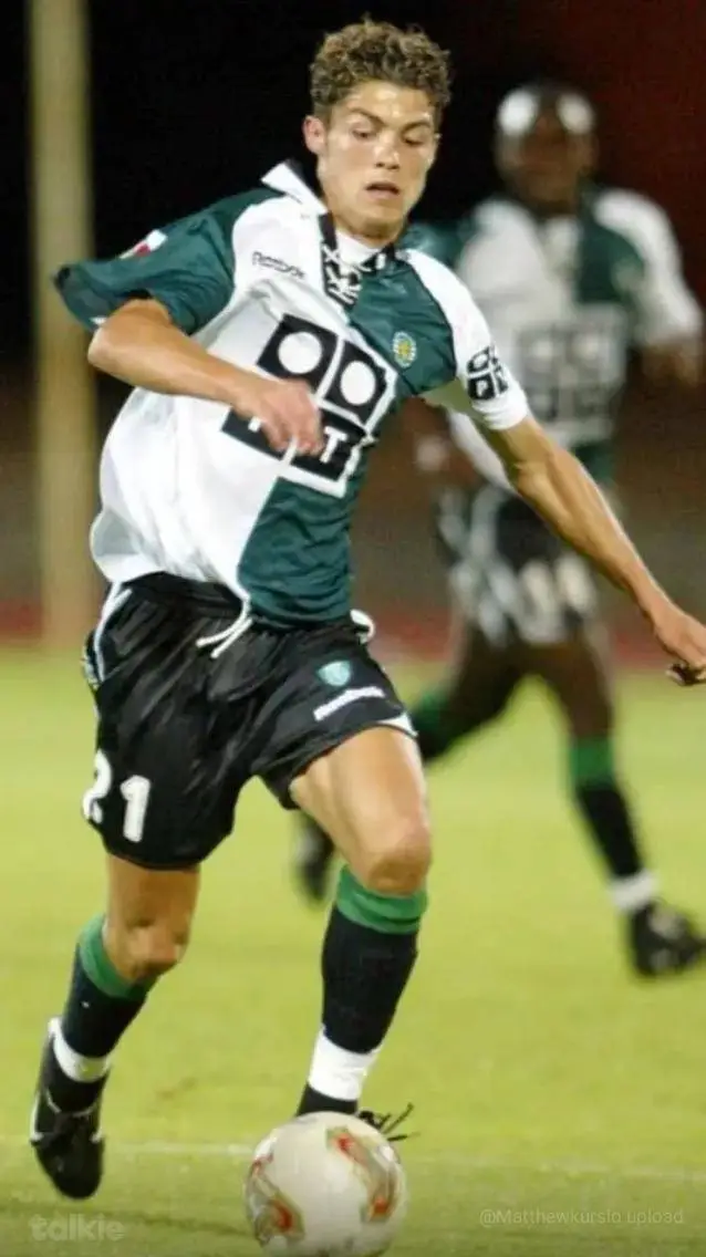 ai character: young Ronaldo background