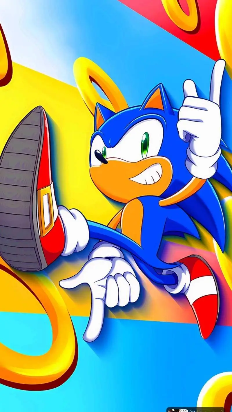 ai character: sonic the hedgehog background