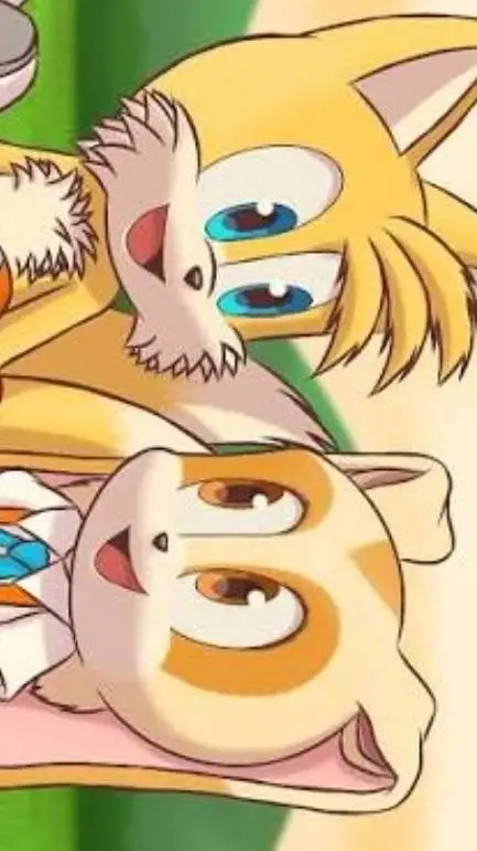 ai character: TailsXCream background