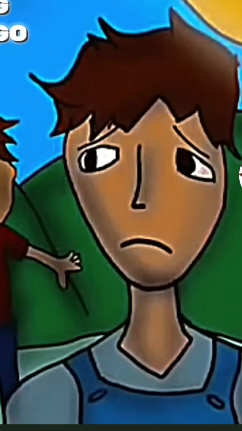 ai character: Anolog horror wild background