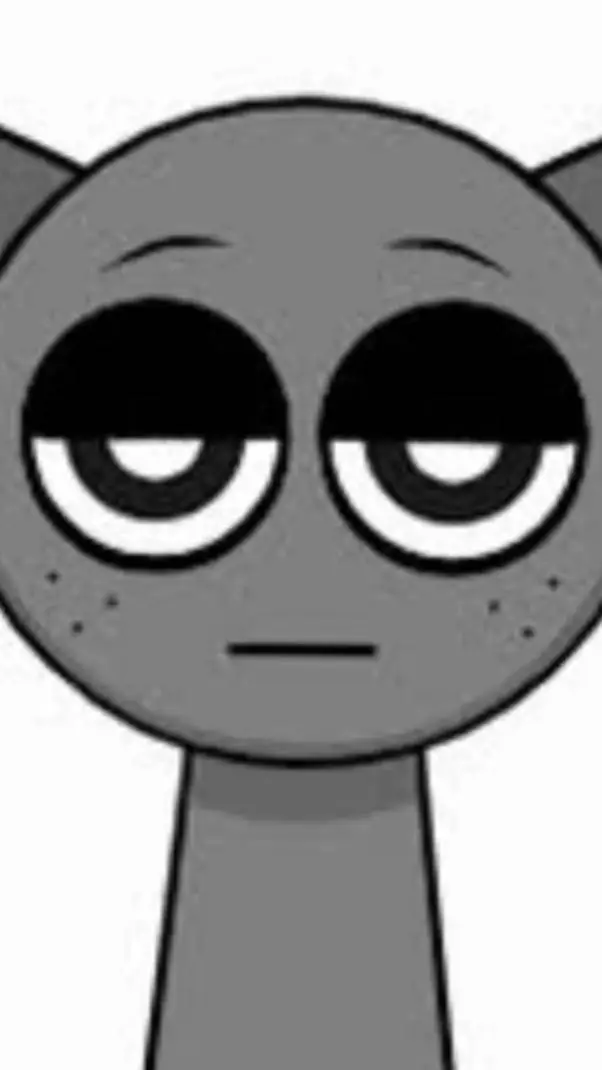 ai character: gray from sprunki background