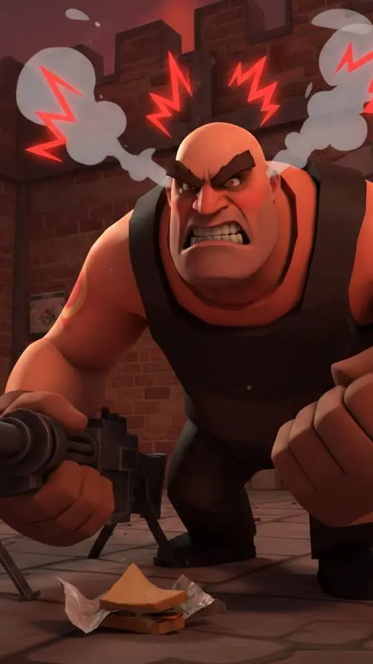 ai character: angry heavy tf2 background