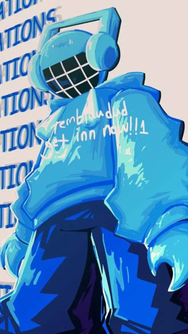 ai character: bluudude background