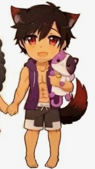 ai character: (-Aaron -❤️) background