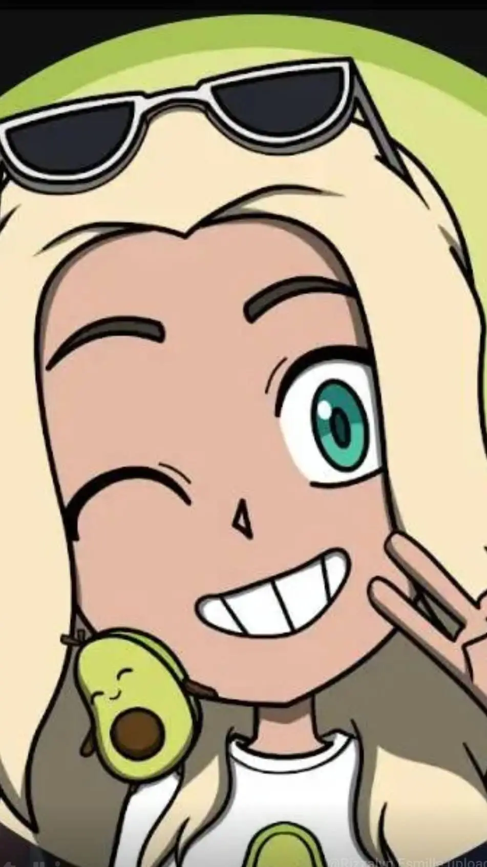 ai character: Avocado Playz background