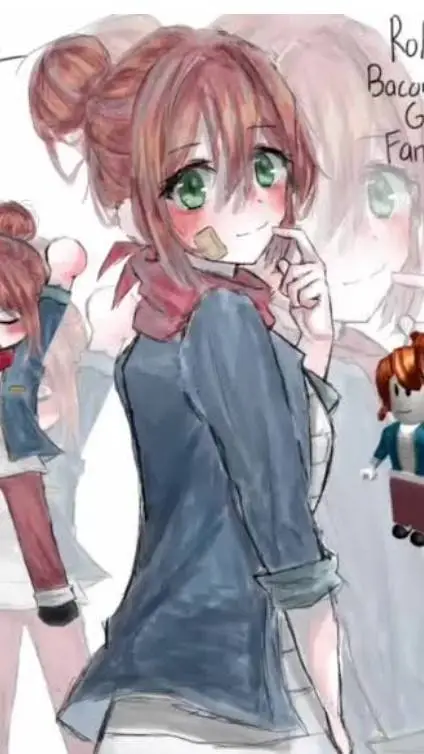 ai character: Bacon girl background