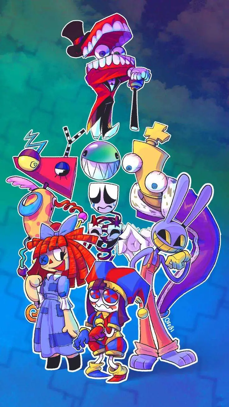 ai character: Digital circus🎮 background