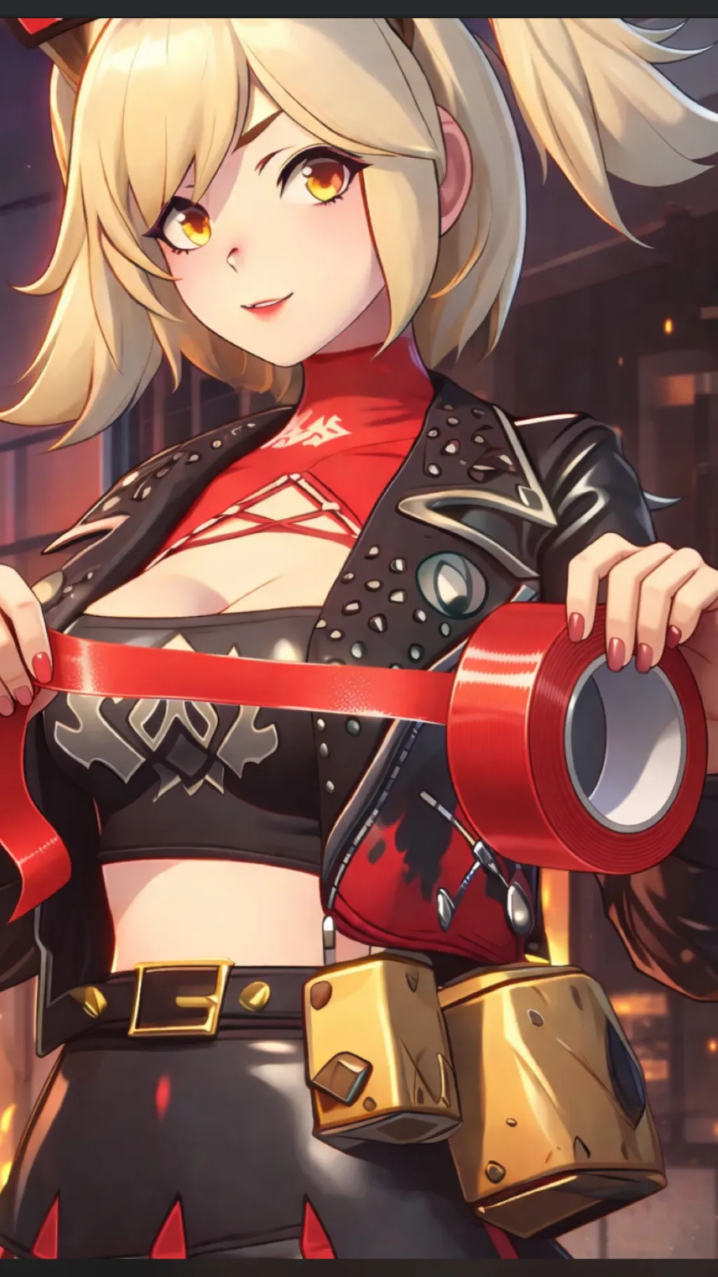 ai character: Burnice background