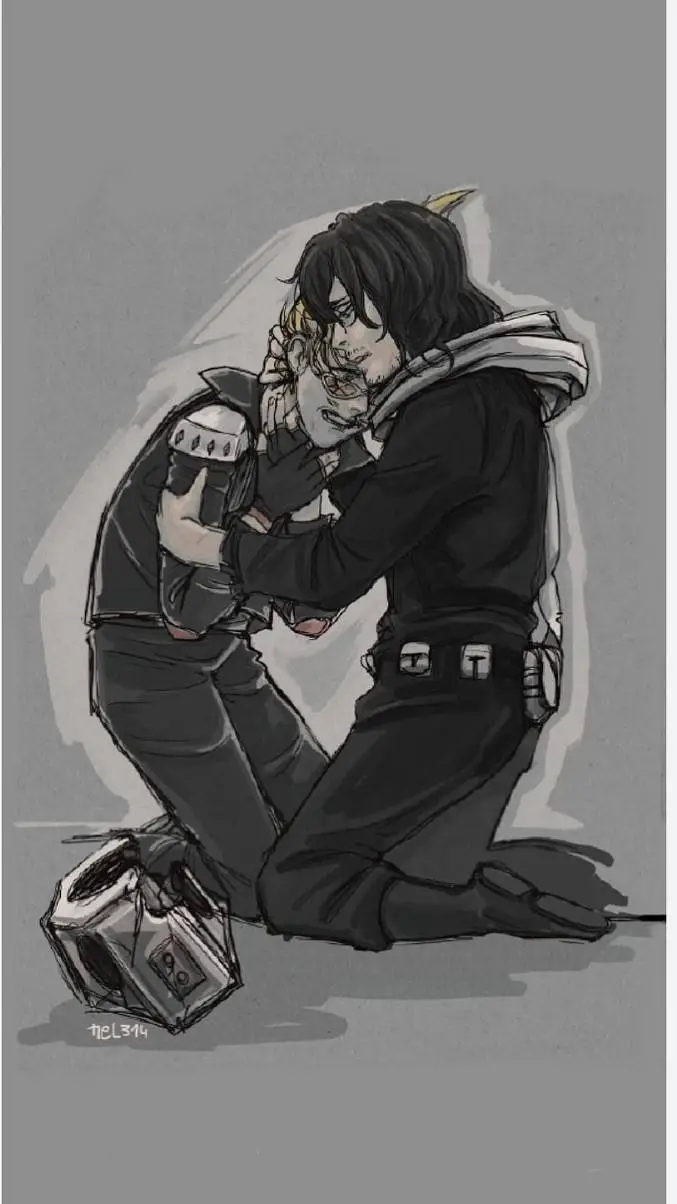 ai character: Aizawa and Mic MHA background