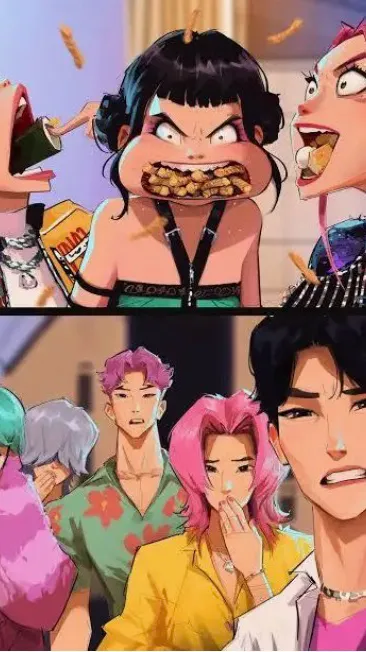 ai character: K-pop Demon Hunter background