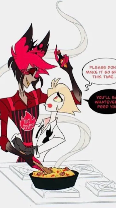 ai character: Hazbin hotel￼￼ background