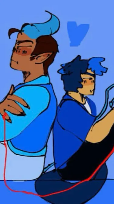 ai character: Ein x pierce background