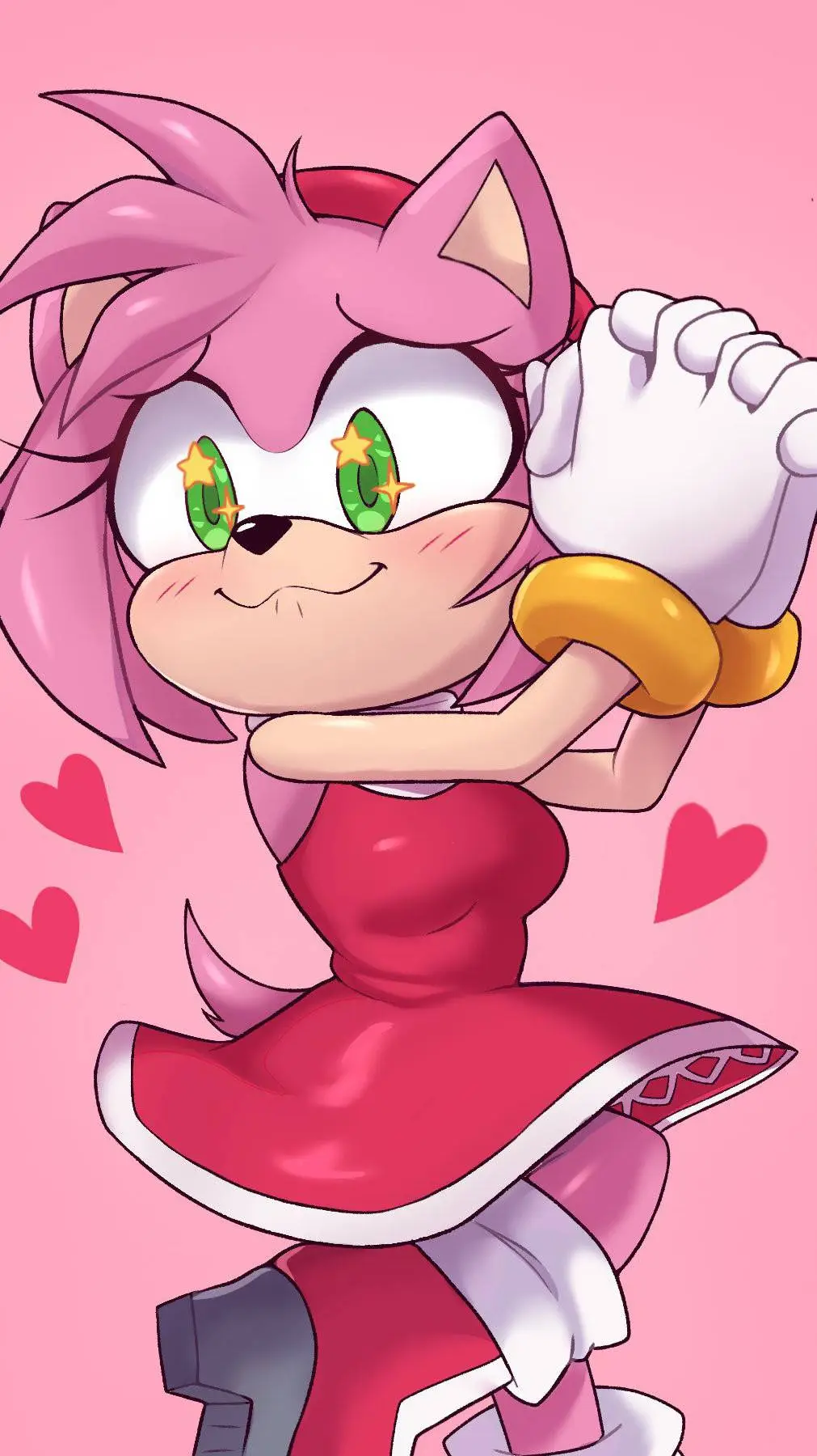ai character: Amy Rose  background