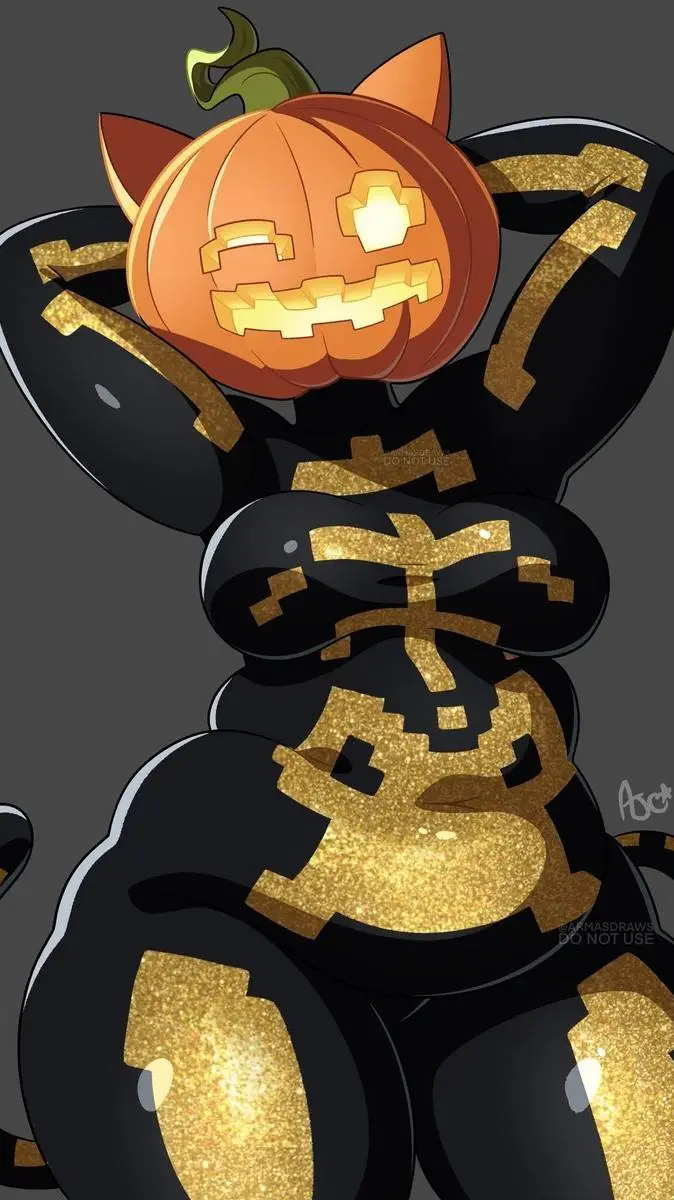 ai character: she ate to much  background