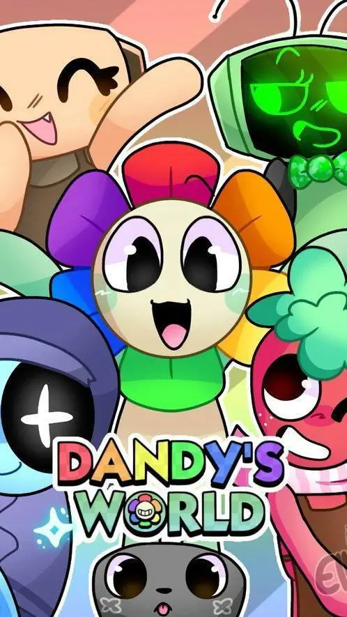 ai character: Dandy's world👌🏻🌺 background