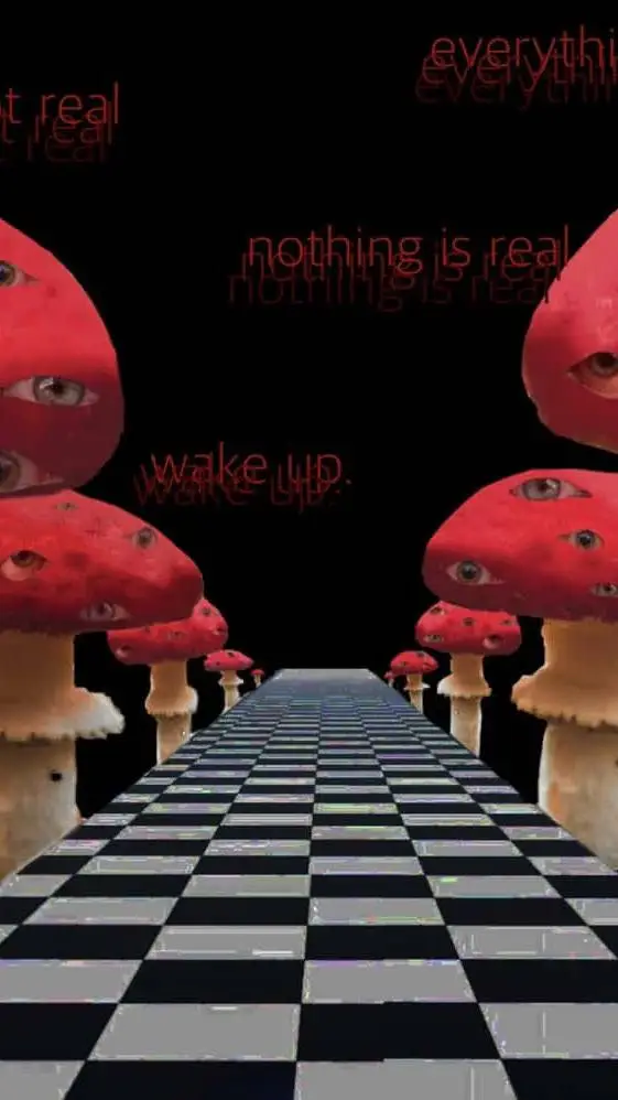 ai character: mushroom?? ¿???  background
