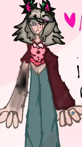 ai character: 🌺💚M'keyla🖤❤ background