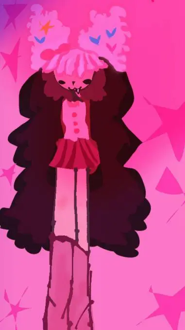 ai character: 🌺🩰pudding 🍮🎀 background