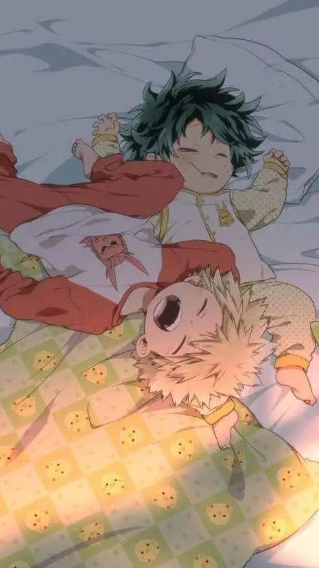ai character: deku y Bakugo  background