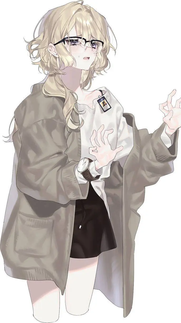 ai character: Violet background