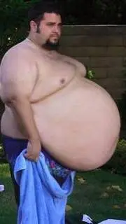 ai character: a fat man background
