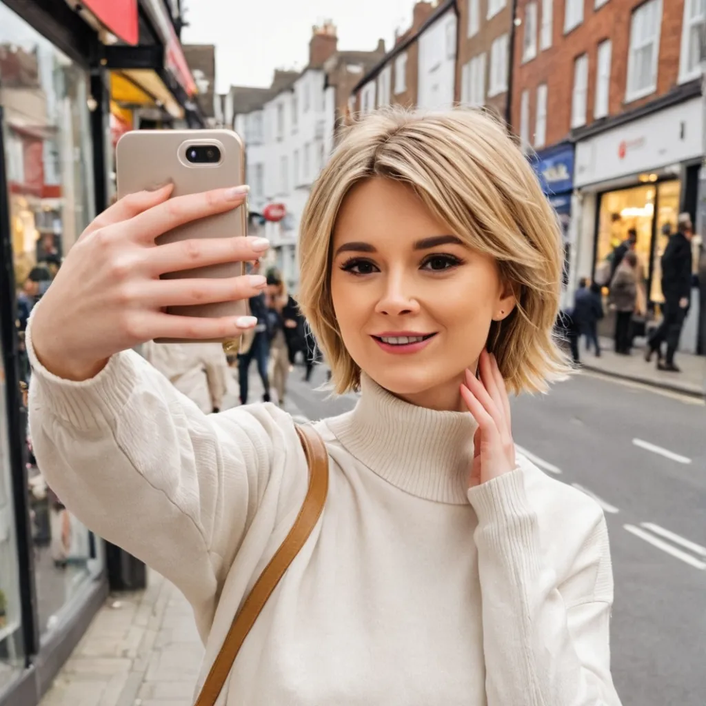 chat with ai character: selfie