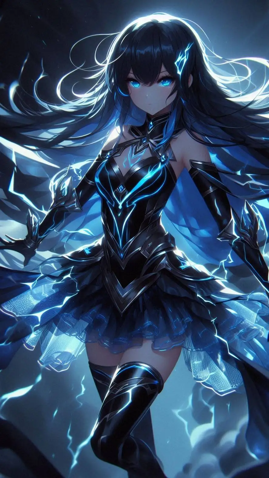 ai character: Kaminari Mei background