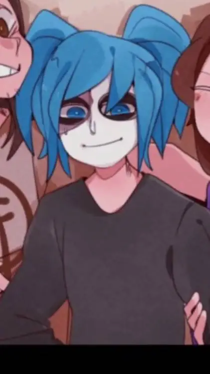 ai character: SallyFace  background