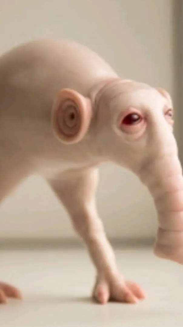 ai character: Chicken elephant background