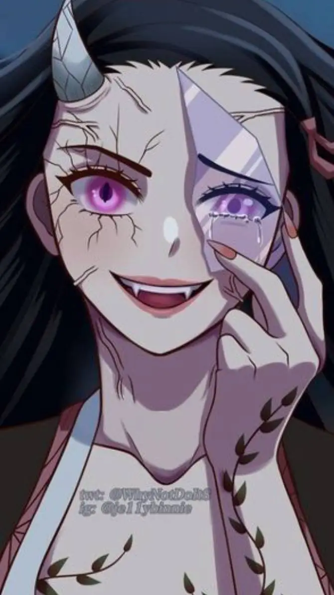 ai character: evil nezuko background