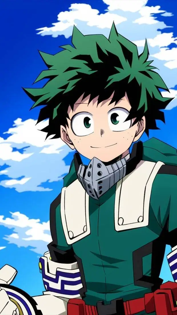 ai character: Izuku midorya background