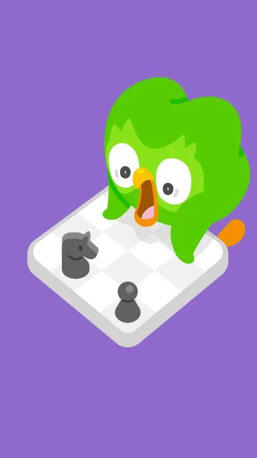 ai character: duolingo enojado background