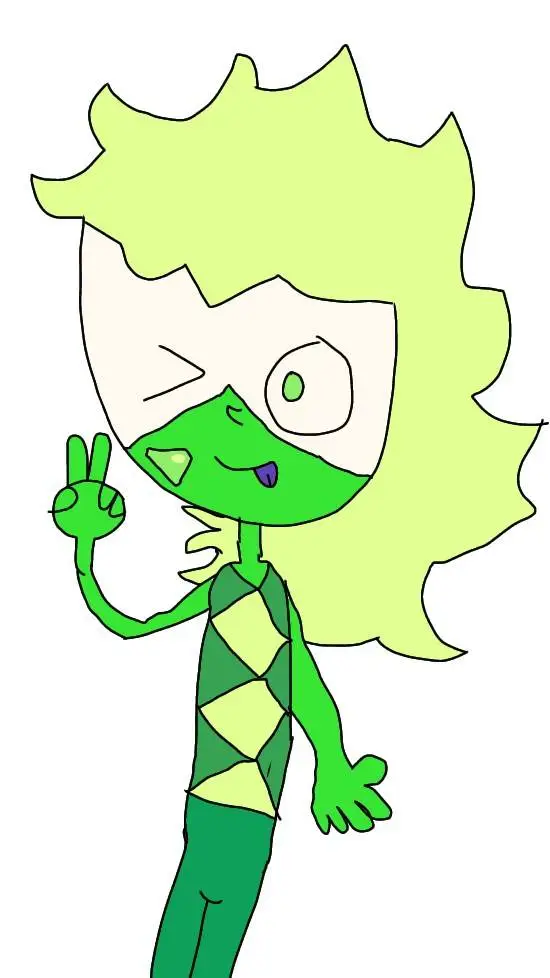ai character: me as a peridot background