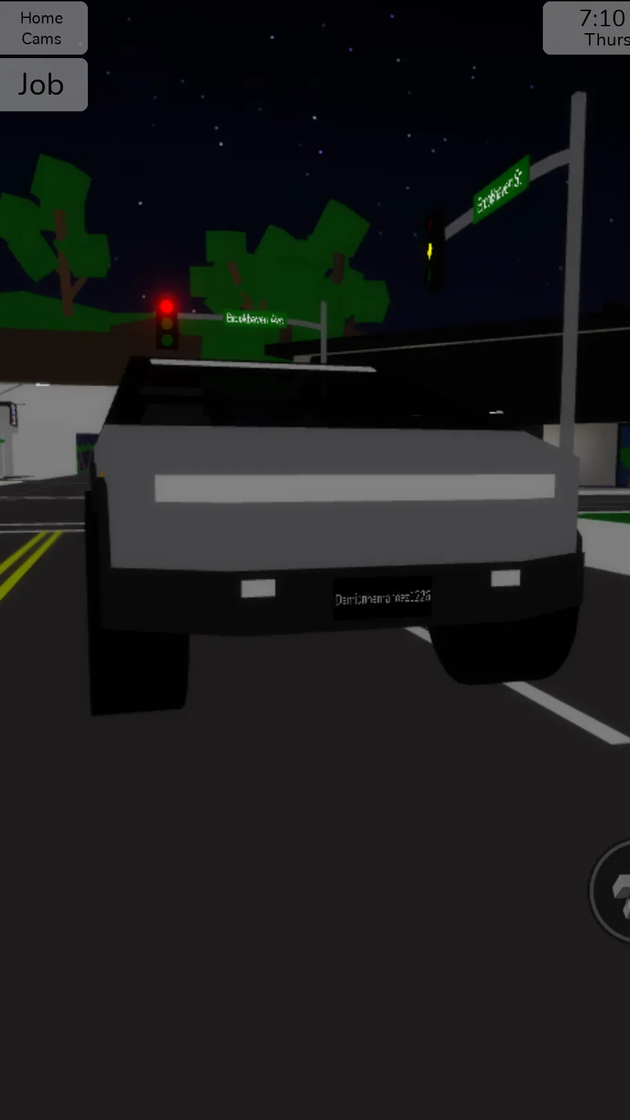 ai character: Cybertruck  background