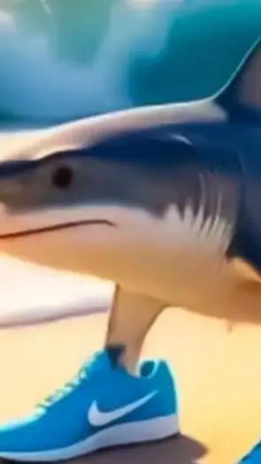 ai character: tralalero tralala background