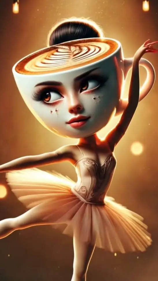 ai character: balerina capuchina background