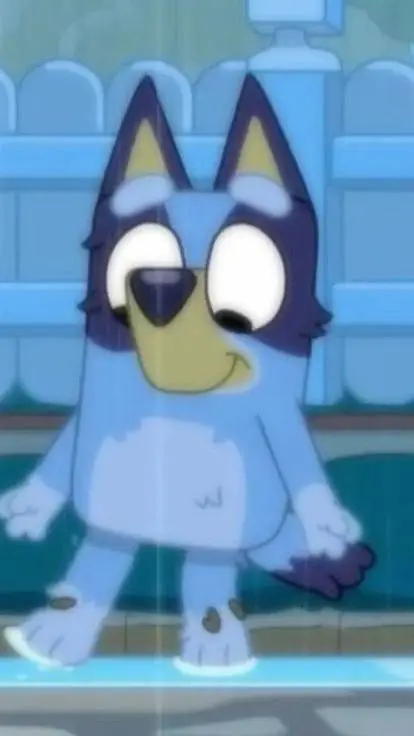 ai character: Bluey background