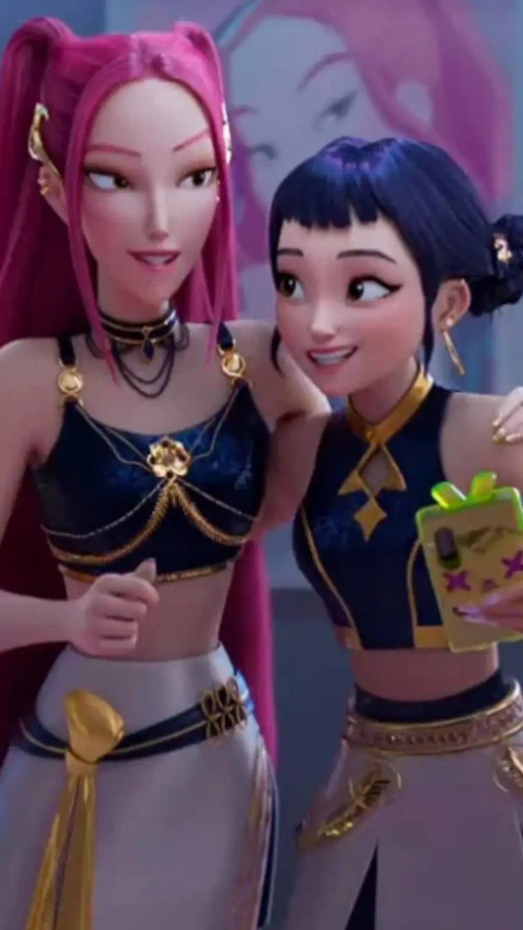 ai character: Mira & Zoey background