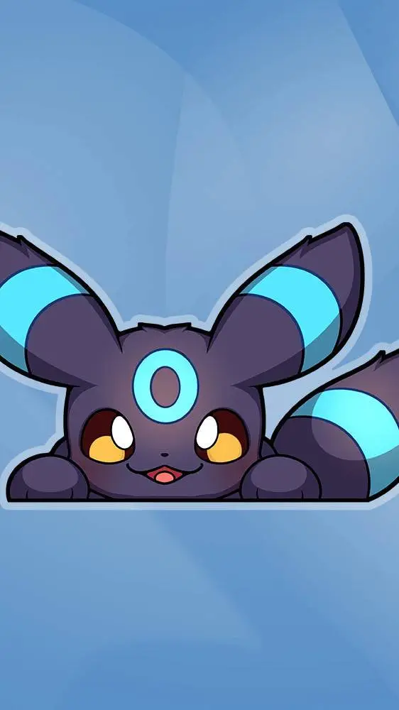 ai character: shiny Umbreon  background
